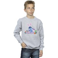 Disney Boy's Lilo & Stitch Hippity Hop Stitch Sweatshirt in Grey | Size: 9 Years