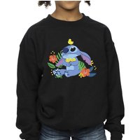 Disney Girl's Lilo & Stitch Birds Sweatshirt in Black | Size: 3-4 Years