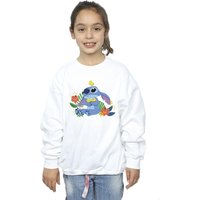 Disney Girl's Lilo & Stitch Birds Sweatshirt in White | Size: 3-4 Years