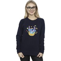 Disney Women's Lilo & Stitch Cracking Egg Sweatshirt in Navy | Size: XL