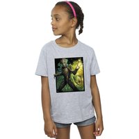 Marvel Girl's Guardians Of The Galaxy Groot Forest Energy Cotton T-Shirt in Grey | Size: 3-4 Years