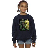 Marvel Girl's Guardians Of The Galaxy Groot Forest Energy Sweatshirt in Navy | Size: 12-13 Years