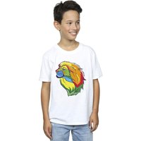 Disney Boy's The Lion King Colours T-Shirt in White | Size: 3-4 Years