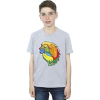 Disney Boy's The Lion King Colours T-Shirt in Grey | Size: 12-13 Years
