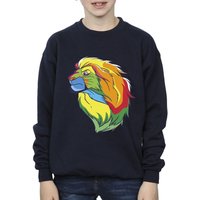 Disney Boy's The Lion King Colours Sweatshirt in Navy | Size: 5-6 Years
