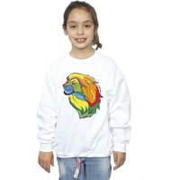 Disney Girl's The Lion King Colours Sweatshirt in White | Size: 7-8 Years