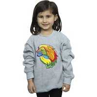 Disney Girl's The Lion King Colours Sweatshirt in Grey | Size: 9 Years