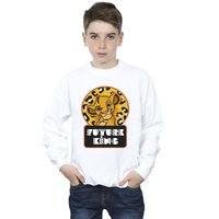 Disney Boy's The Lion King Future Simba Sweatshirt in White | Size: 3-4 Years