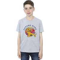 Disney Boy's The Lion King Future King T-Shirt in Grey | Size: 3-4 Years