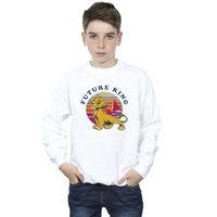 Disney Boy's The Lion King Future King Sweatshirt in White | Size: 3-4 Years