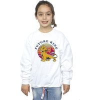 Disney Girl's The Lion King Future King Sweatshirt in White | Size: 9 Years