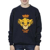 Disney Boy's The Lion King Future King Sweatshirt in Navy | Size: 5-6 Years