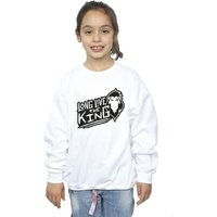 Disney Girl's The Lion King The King Sweatshirt in White | Size: 7-8 Years
