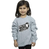 Disney Girl's The Lion King The King Sweatshirt in Grey | Size: 12-13 Years