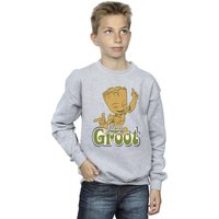 Guardians Of The Galaxy Boy's Groot Dancing Sweatshirt in Grey | Size: 12-13 Years