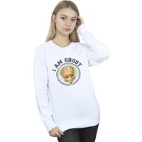 Guardians Of The Galaxy Women's Groot Varsity Sweatshirt in White | Size: 2XL