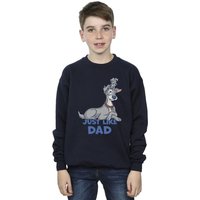 Disney Boy's Lady & The Tramp Just Like Dad Sweatshirt in Navy | Size: 9 Years