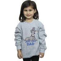 Disney Girl's Lady & The Tramp Just Like Dad Sweatshirt in Grey | Size: 9 Years