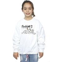 Disney Girl's 101 Dalmatians Top Dog Sweatshirt in White | Size: 5-6 Years