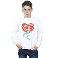 Disney Boy's The Little Mermaid Love Daddy Sweatshirt in White | Size: 7-8 Years