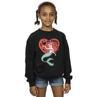 Disney Girl's The Little Mermaid Love Daddy Sweatshirt in Black | Size: 12-13 Years