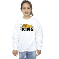 Disney Girl's The Lion King Daddy Is King Sweatshirt in White | Size: 12-13 Years