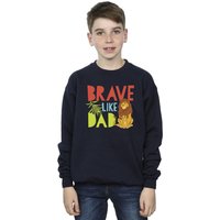 Disney Boy's The Lion King Brave Like Dad Sweatshirt in Navy | Size: 5-6 Years