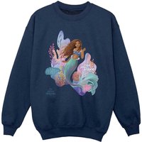The Little Mermaid Girl's Find Your Voice Movie Sweatshirt in Navy | Size: 12-13 Years