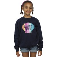Disney Girl's The Little Mermaid Fun Sweatshirt in Navy | Size: 7-8 Years