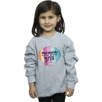 Disney Girl's The Little Mermaid Fun Sweatshirt in Grey | Size: 7-8 Years