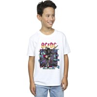 AC/DC Boy's Blow Up Your Video Jump T-Shirt in White | Size: 5-6 Years