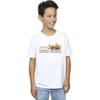 Disney Boy's Cars Explore The Open Road T-Shirt in White | Size: 12-13 Years