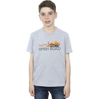 Disney Boy's Cars Explore The Open Road T-Shirt in Grey | Size: 12-13 Years