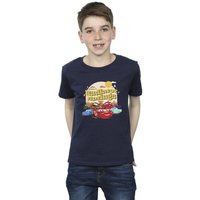 Disney Boy's Cars Radiator Springs Group T-Shirt in Navy | Size: 5-6 Years