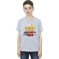 Disney Boy's Cars Radiator Springs Group T-Shirt in Grey | Size: 5-6 Years