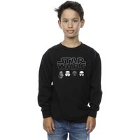 Star Wars Boy's Character Heads Sweatshirt in Black | Size: 5-6 Years