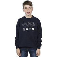 Star Wars Boy's Character Heads Sweatshirt in Navy | Size: 5-6 Years