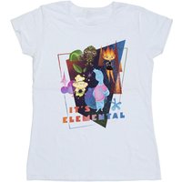 Elemental Women's It´s Cotton T-Shirt in White | Size: 2XL