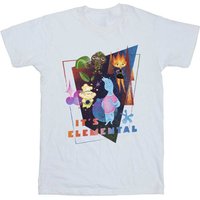 Elemental Boy's It´s Cotton T-Shirt in White | Size: 3-4 Years