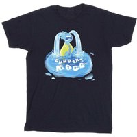 Elemental Boy's Crying Cotton T-Shirt in Navy | Size: 5-6 Years