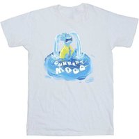 Elemental Boy's Crying Cotton T-Shirt in White | Size: 3-4 Years