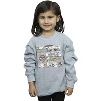 Disney Girl's Chip ´n Dale Comic Sweatshirt in Grey | Size: 12-13 Years