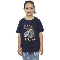 Harry Potter Girl's Gryffindor Lion Icon Cotton T-Shirt in Navy | Size: 12-13 Years