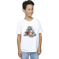 Harry Potter Boy's The Deathly Hallows T-Shirt in White | Size: 9 Years