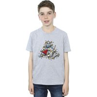 Harry Potter Boy's The Deathly Hallows T-Shirt in Grey | Size: 7-8 Years