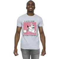 Alice Wonderland Rabbit T Shirt Grey