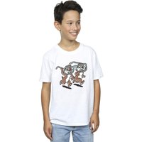 Disney Boy's Chip ยดn Dale Glasses T-Shirt in White | Size: 12-13 Years