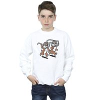 Disney Boy's Chip ยดn Dale Glasses Sweatshirt in White | Size: 12-13 Years