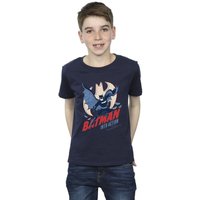 DC Comics Boy's Batman Into Action T-Shirt in Navy | Size: 12-13 Years