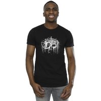 DC Comics Men's Batman Paint Splatter T-Shirt in Black | Size: 4XL
